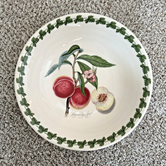 Portmeirion Pomona 1982 Ceramic Serving Bowl 10.5" Royal George Peach ENGLAND - Picture 1 of 6